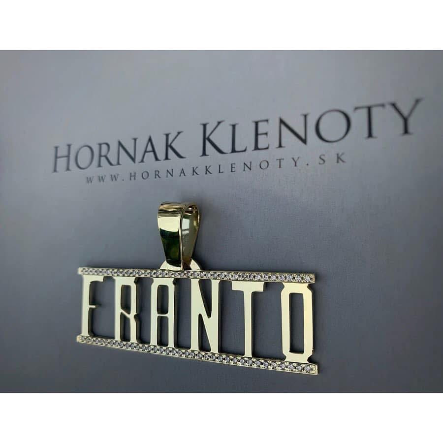 Prívesok s menom Franto — Hornak Klenoty